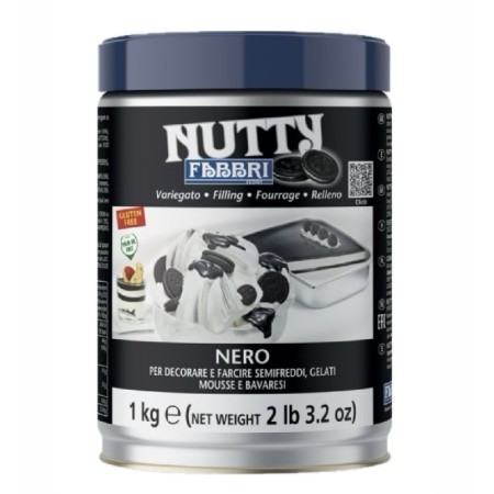 Nutty pasta insaporente nero (gusto oreo) Fabbri 1 Kg