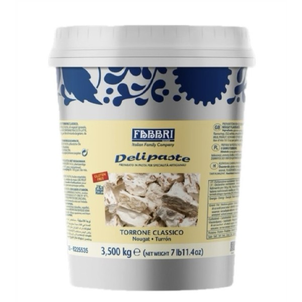 Pasta Torrone classico delipaste Fabbri 3,5 Kg