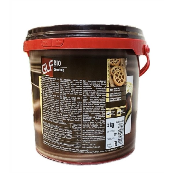 Crema spalmabile Rio gianduia da forno (10% nocciole) GLF 5 Kg