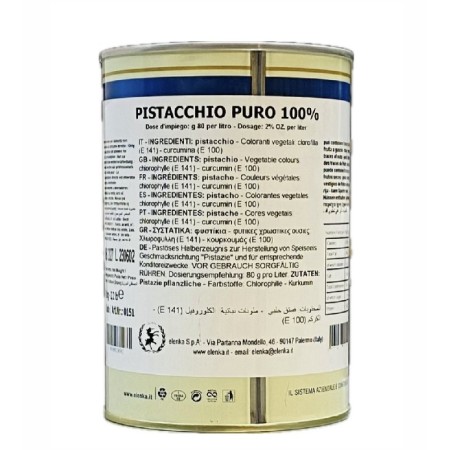 Pasta pistacchio puro 100% kg.1 Elenka