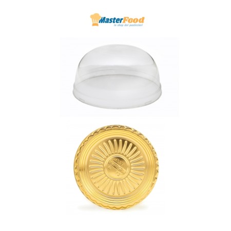 Monoporzione oro D 12 cm + coperchio (50 pz) Martypack