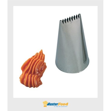 Bocchetta decorativa in inox ( D 3x17 H 52 mm ) Martellato