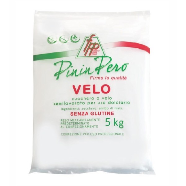 Zucchero a velo classico kg.5 (non vanigliato - senza glutine) Pininpero