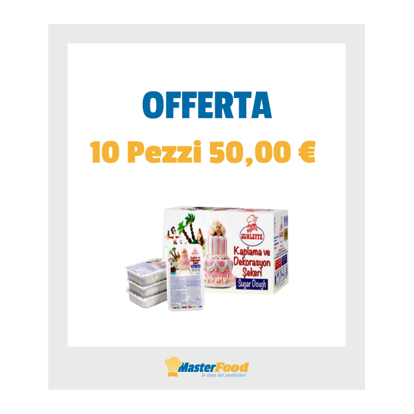 Pasta Di Zucchero Bianca - Offerta 10 pezzi