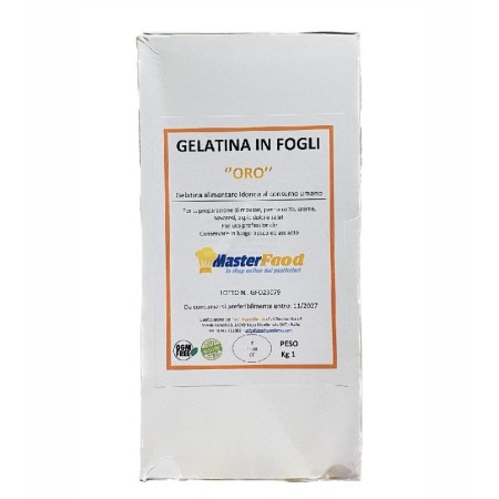 Gelatina in fogli Masterfood 1 Kg