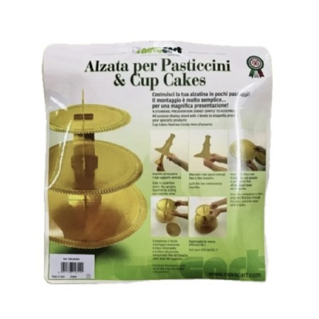 Alzata apollo oro 3 piani (kit pz.10) Novaservice