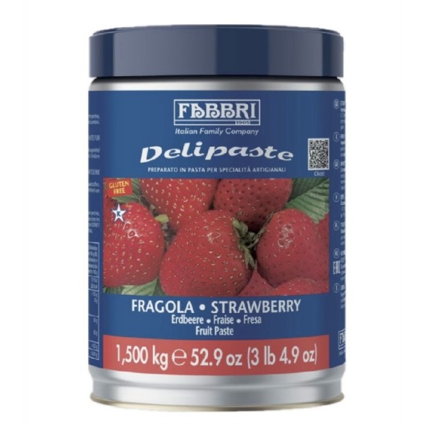 Pasta Fragola Delipaste kg.1,500 (glutenfree) Fabbri