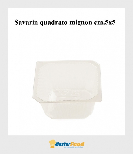 Pirottini savarin mignon quadrato (cm.5x5) martypack