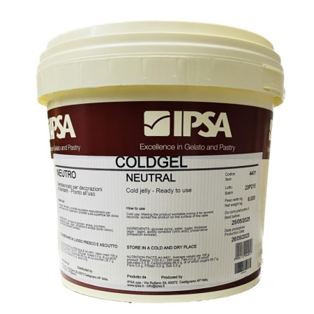 Gelatina a freddo coldgel neutro Ipsa 6 Kg