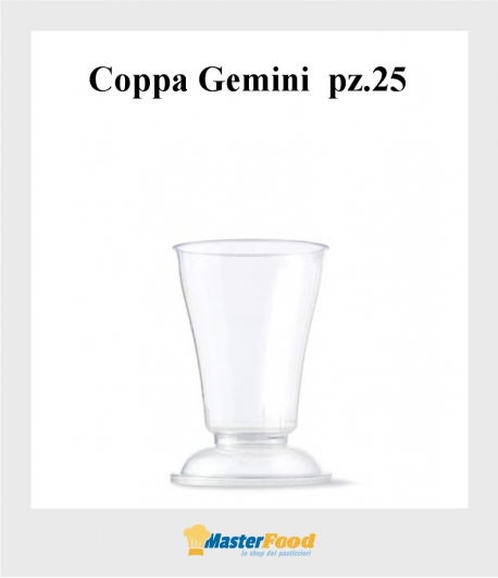 Coppa Gemini con coperchio pz.25 Alcas