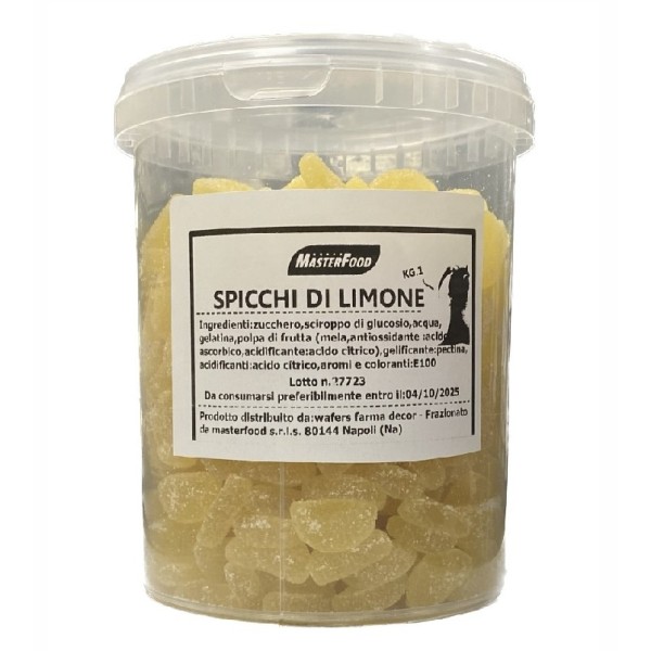 Spicchi di gelatina al limone kg.1 Masterfood