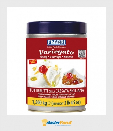 Variegato tuttifrutti della cassata siciliana kg.1,500 (glutenfree) Fabbri