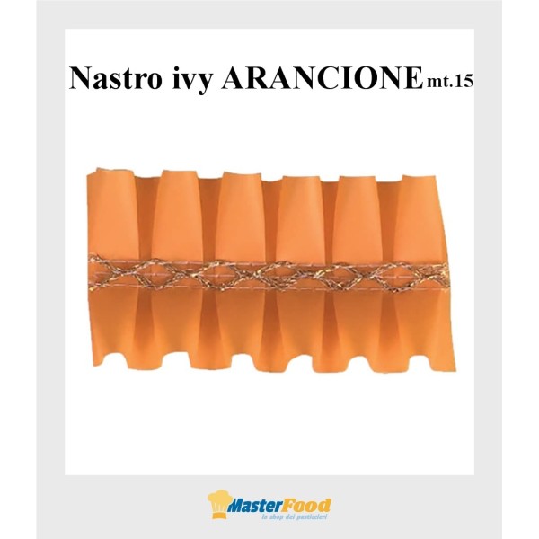 Nastro giro torta ivy ARANCIONE mt.15 wfd