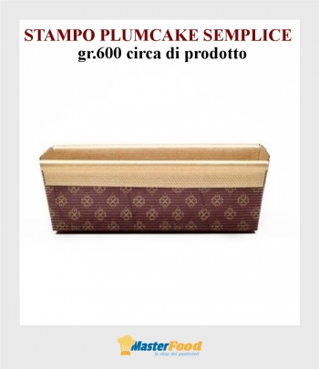 Stampo cottura forma Plum cake semplice gr.600 carta micronda Novaservice
