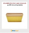 Stampo da cottura PLUM CAKE GIALLO gr.200 in carta micronda