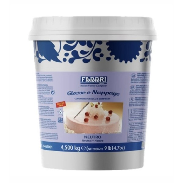 Glassa a specchio Neutra nappage kg.4,500 (glutenfree) Fabbri