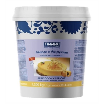 Glassa a specchio ALBICOCCA nappage kg.4,500 (glutenfree) Fabbri