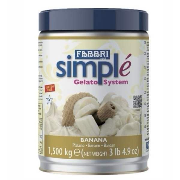 Simplè banana kg.1,500 (glutenfree) Fabbri