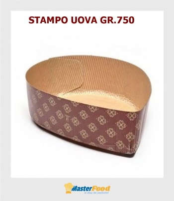Stampo da cottura Uovo gr.750 Marrone in carta micronda