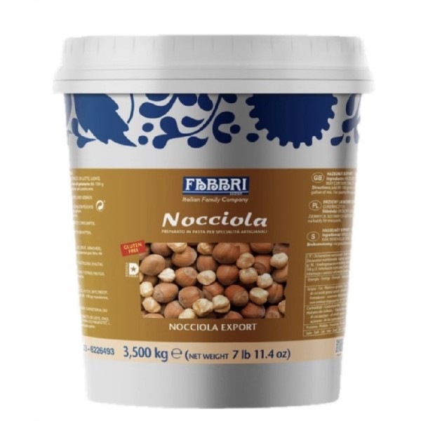 Pasta Nocciola export kg.3,500 (glutenfree) Fabbri