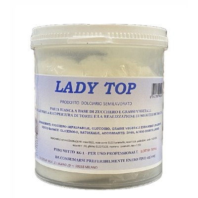 Pasta di zucchero Bianca Lady Top kg.1 Dulcistar