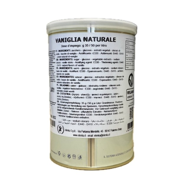 Pasta vaniglia naturale kg.1 Elenka