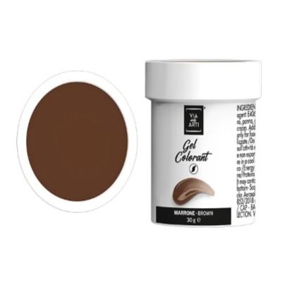 Colorante gel Marrone gr.30 (glutenfree) Volcke