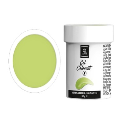 Colorante gel Verde chiaro gr.30 (glutenfree) Volcke