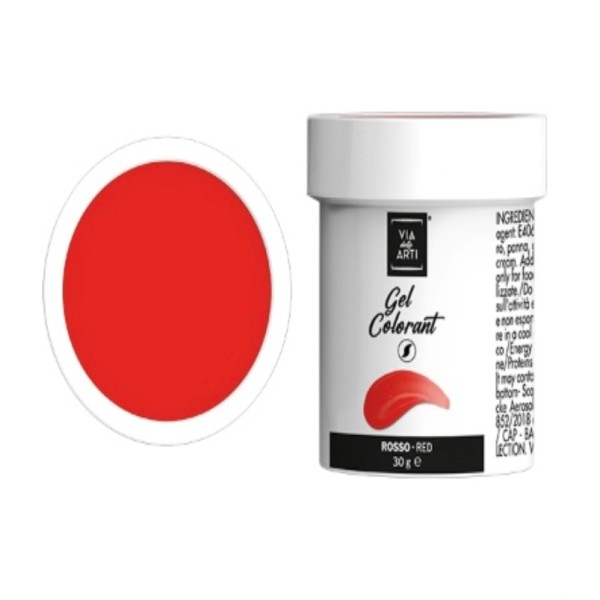 Colorante gel Rosso gr.30 (glutenfree) Solchim