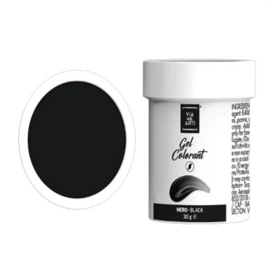 Colorante gel Nero gr.30 (glutenfree) Volcke