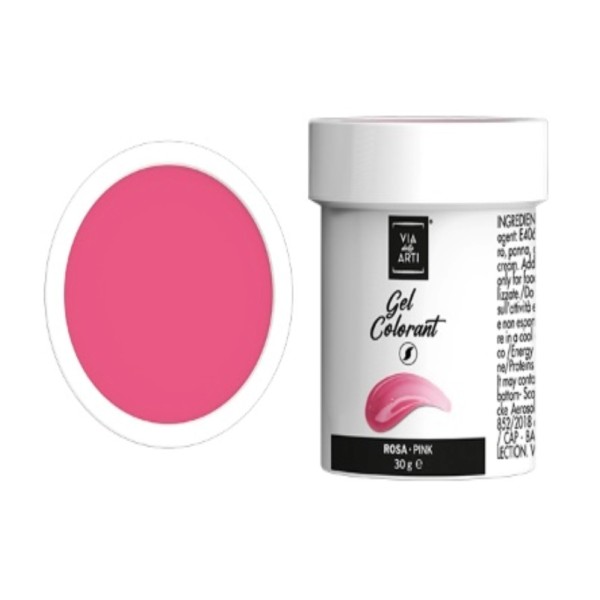 Colorante gel Rosa gr.30 (glutenfree) Volcke