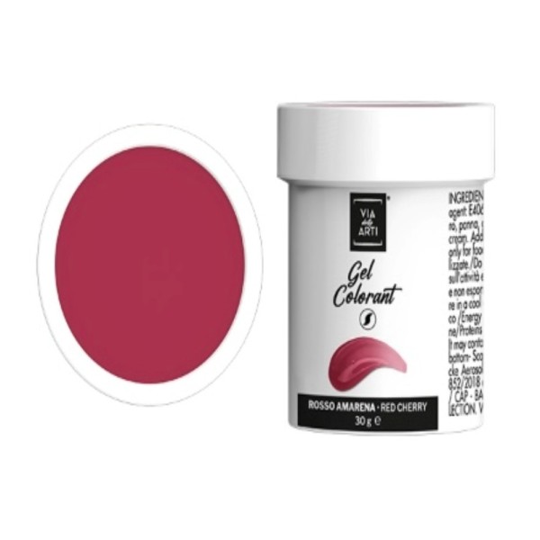 Colorante gel Rosso amarena gr.30 (glutenfree) Volcke