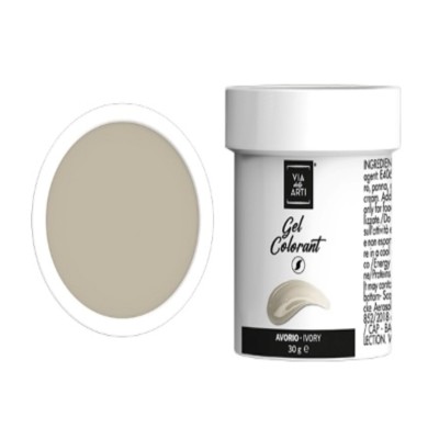 Colorante gel Avorio gr.30 (glutenfree) Volcke