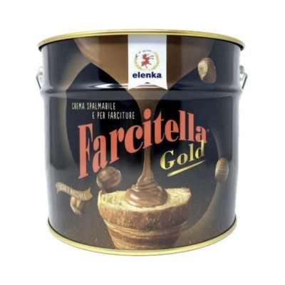 Farcitella gold nocciola 14% crema spalmabile kg.8 (glutenfree) Elenka