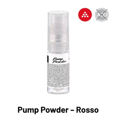 Colorante Pump-powder Rosso Perlato spray alimentare gr.10 Volcke