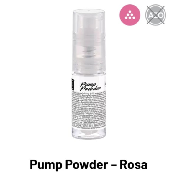 Colorante Pump Powder Rosa Perlato spray alimentare gr.10 Volcke