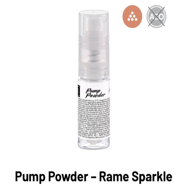 Colorante Pump-powder Rame Sparkle spray alimentare gr.10 Volcke