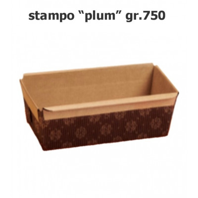 Stampo plumcake semplice gr.750 da cottura (235*80*70H) pz.20 Ecopack *