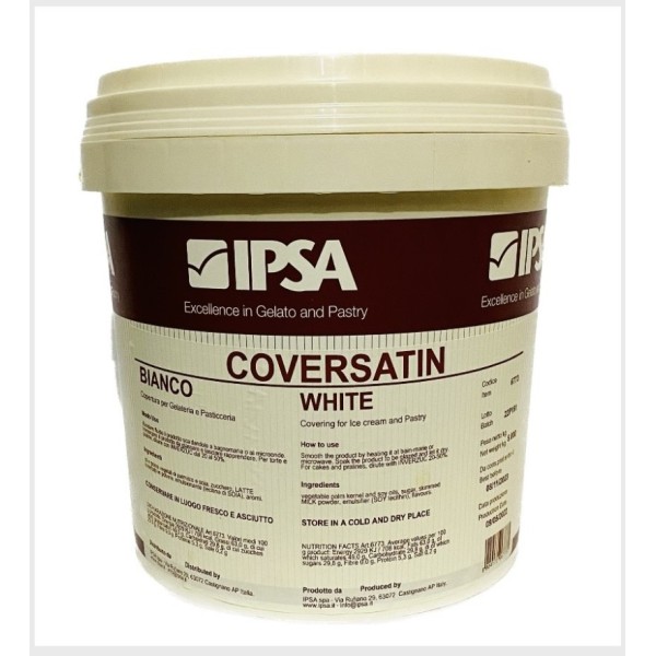 Coversatin Chocowhite copertura 5 Kg Ipsa