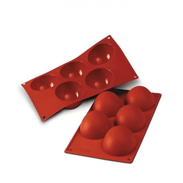 Stampo silicone Semisfera diam. 80 x H 40 mm. (mm terracotta) Silikomart