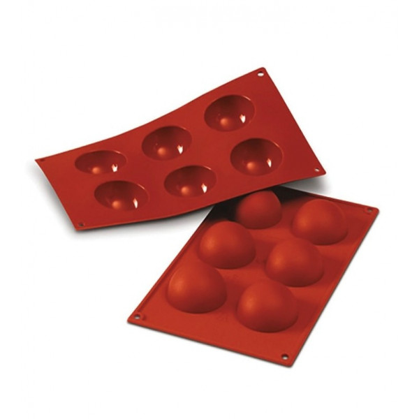 Stampo silicone Semisfera diam. 60 x H 30 mm. (mm terracotta) Silikomart