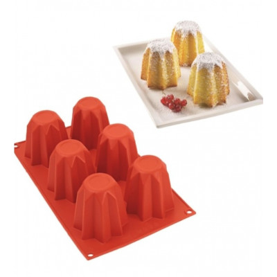 Stampo silicone pandoro mini 75x75 H 60 mm Silikomart