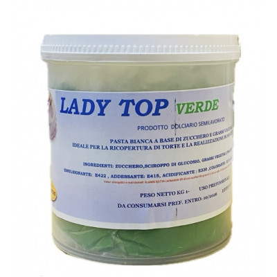 Pasta di zucchero Verde Lady Top kg.1 Dulcistar