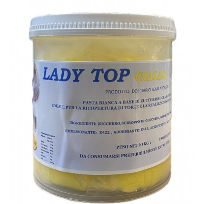 Pasta di zucchero Gialla Lady Top kg.1 Dulcistar