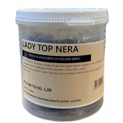 Pasta di zucchero Nera Lady Top kg.1 Dulcistar