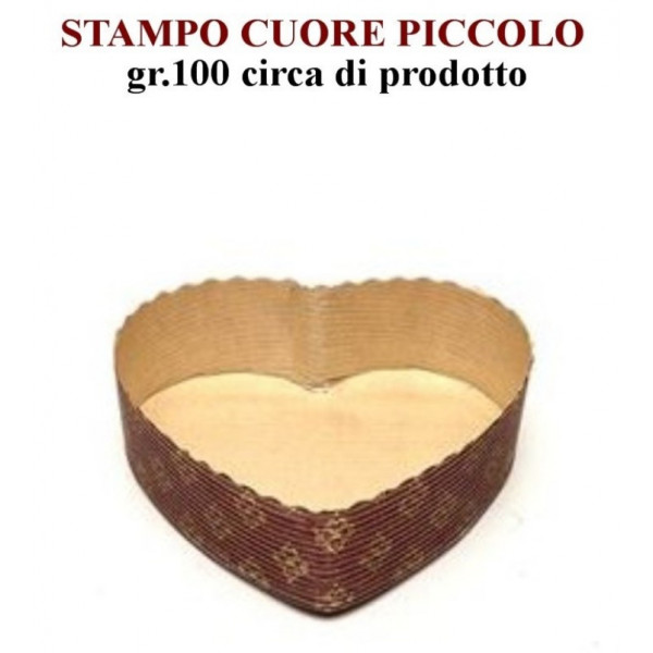 Stampo Cuore forma cottura g.100 Marrone (pz.10) Novaservice