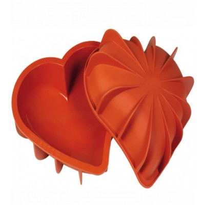 Stampo silicone Cuore 205 x 186 x H54 mm (cod: SFT211) Silikomart