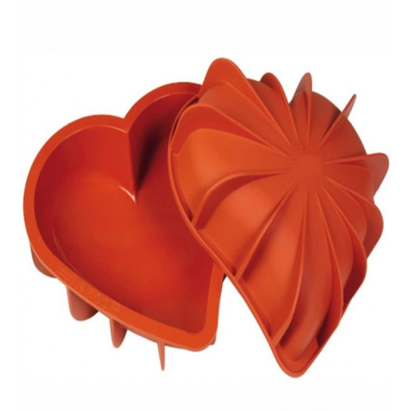 Stampo silicone Cuore 205 x 186 x H54 mm (cod: SFT211) Silikomart