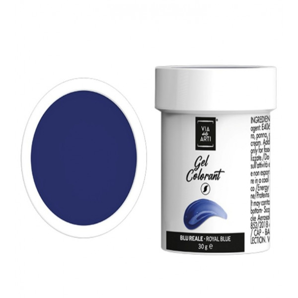 Colorante gel Blu Reale gr.30 (glutenfree) Volcke