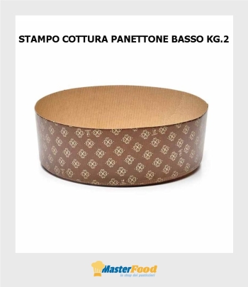 Stampo da cottura Panettone Basso kg.2 (M275 H 80) pz.10